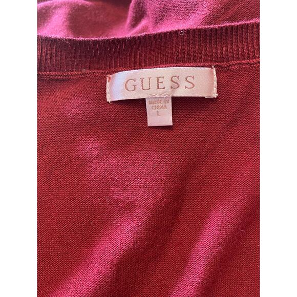 NWT GUESS women’s LILIANE logo, long sleeve sweater large - Picture 6 of 8